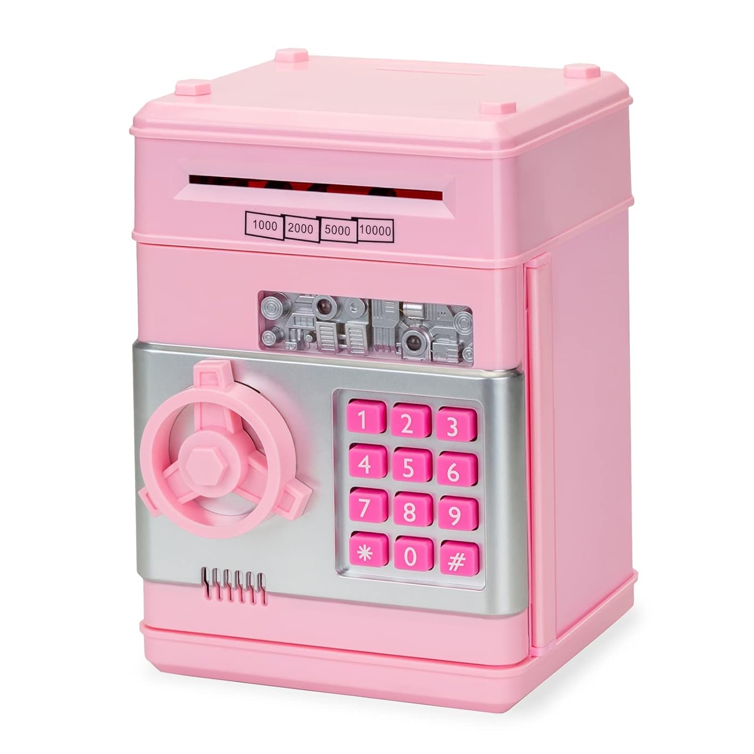 Fidtoy Cute Piggy Bank for Girls | Educational Mini ATM Toy for Kids to Learn Saving at Home