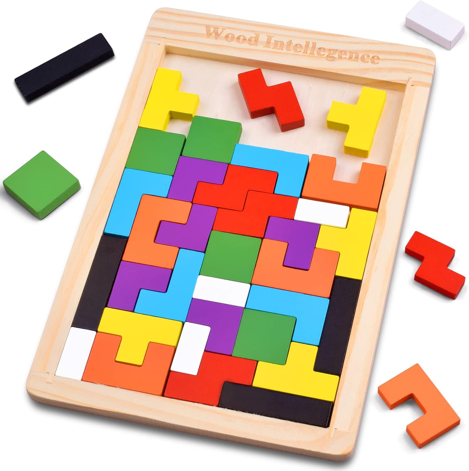 Tablero de madera de Tetris - 194