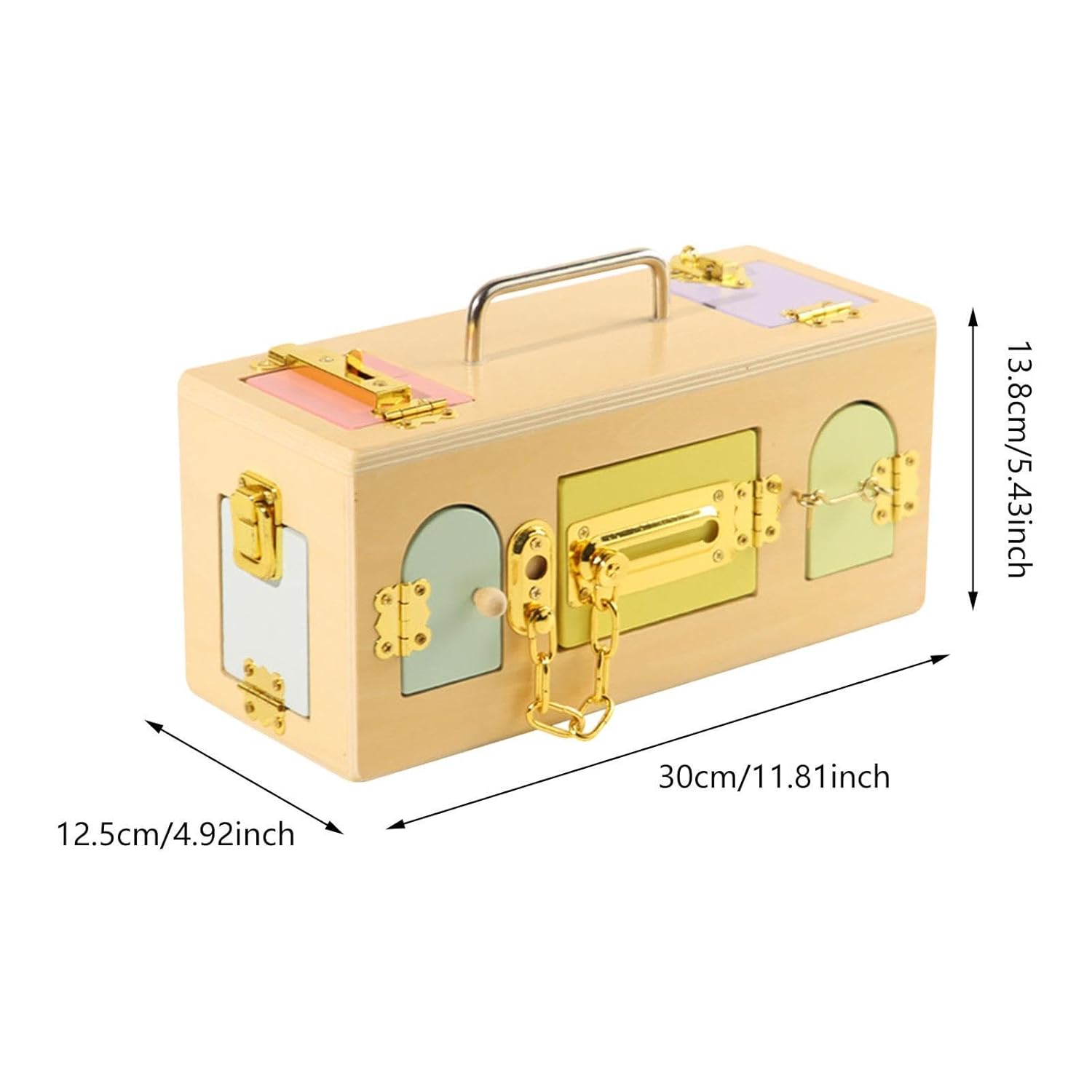 TREDYNEST Montessori Lock Box Toy Sensory Toy Interactive Activity Board for Kids Baby | Educational Toys | STEM Toys | Learning Toys