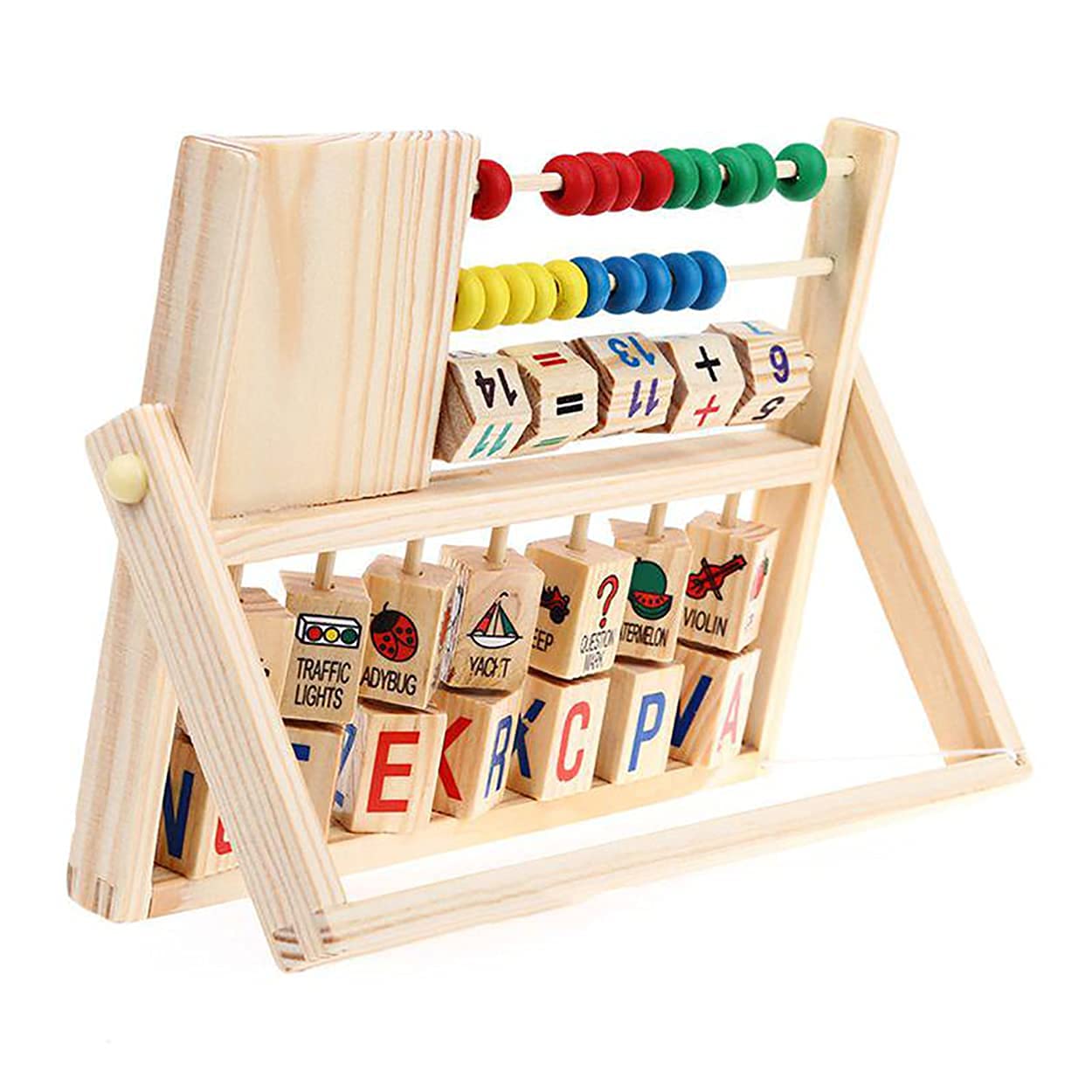 Fidtoy Multi-Functional Wooden Learning Toy with Abacus