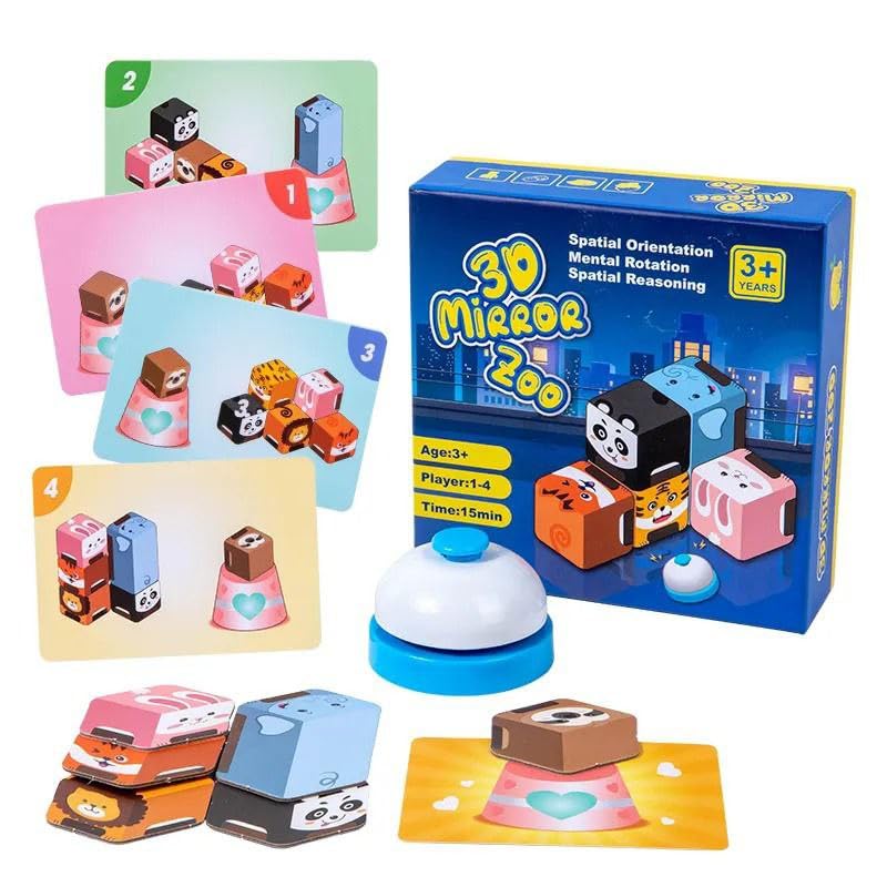 Jeu de miroir 3D Fidtoy - Apprentissage de la logique animale