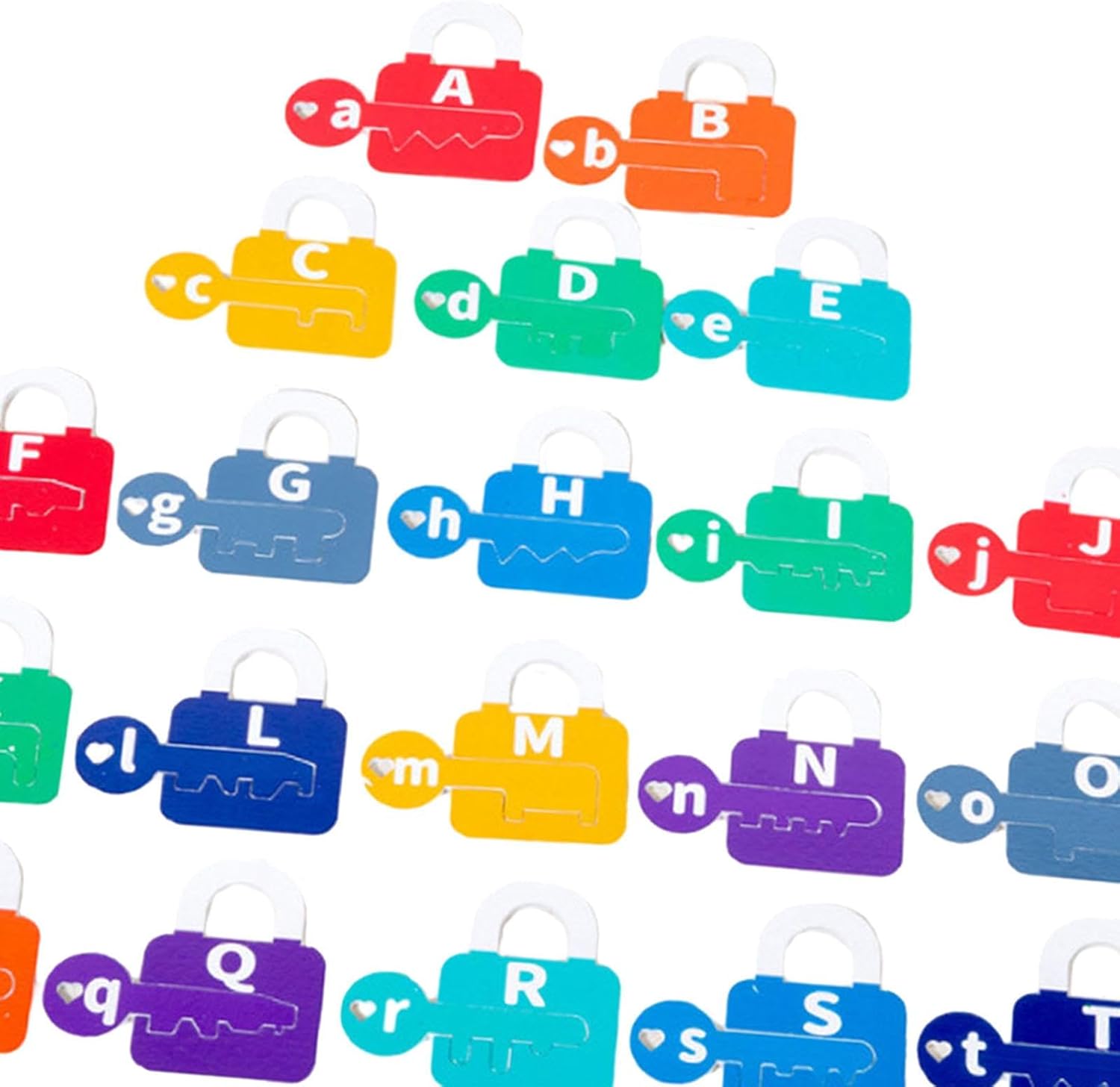 Wazsnhm Jouets d'apprentissage de verrouillage de l'alphabet et de l'arithmétique - Tri cognition pour les étudiants de voyage âgés de 3, 4, 5 ans, alphabet