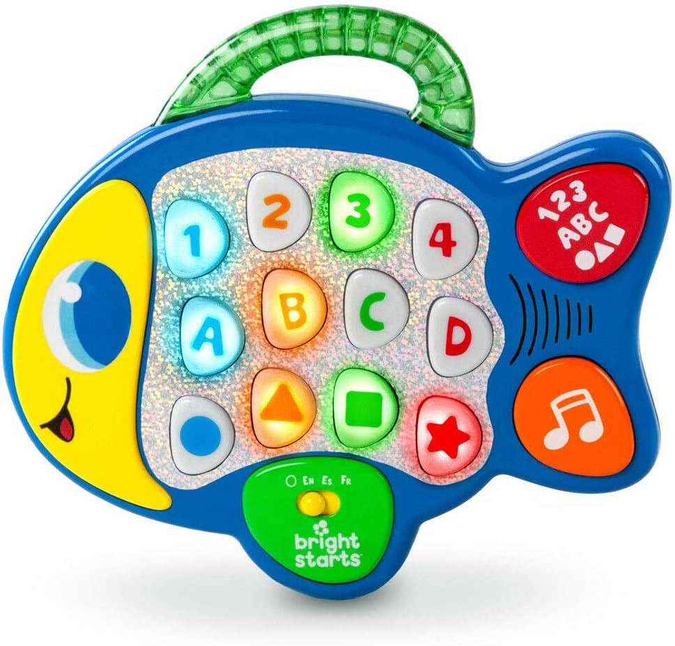 Jouet de poisson interactif Fidtoy avec lumières, musique et modes d'apprentissage