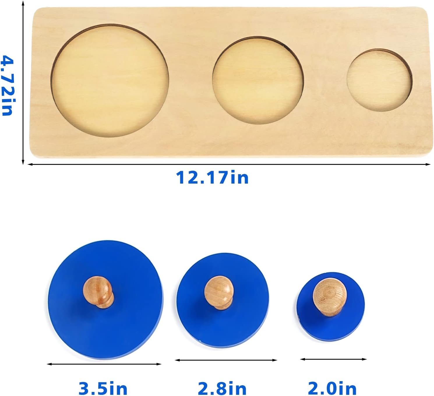 LEADER JOY Montessori Materials Geometric Insets Puzzles Toddler Preschool Toys