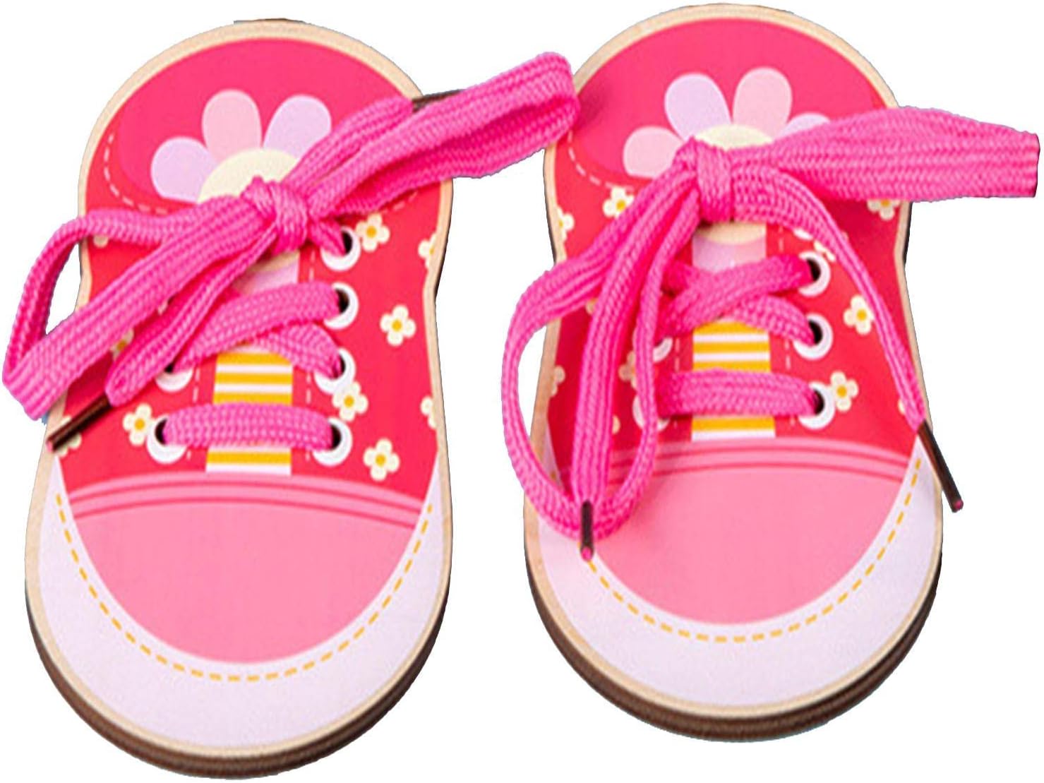 Chengstore Lacing Shoe Toy,Shoes Lacing Toy for Toddlers | Shoe Trying Practice for Kids, Learn to Tie Shoelaces Toy Fine Motor Skills Toy Threading Game