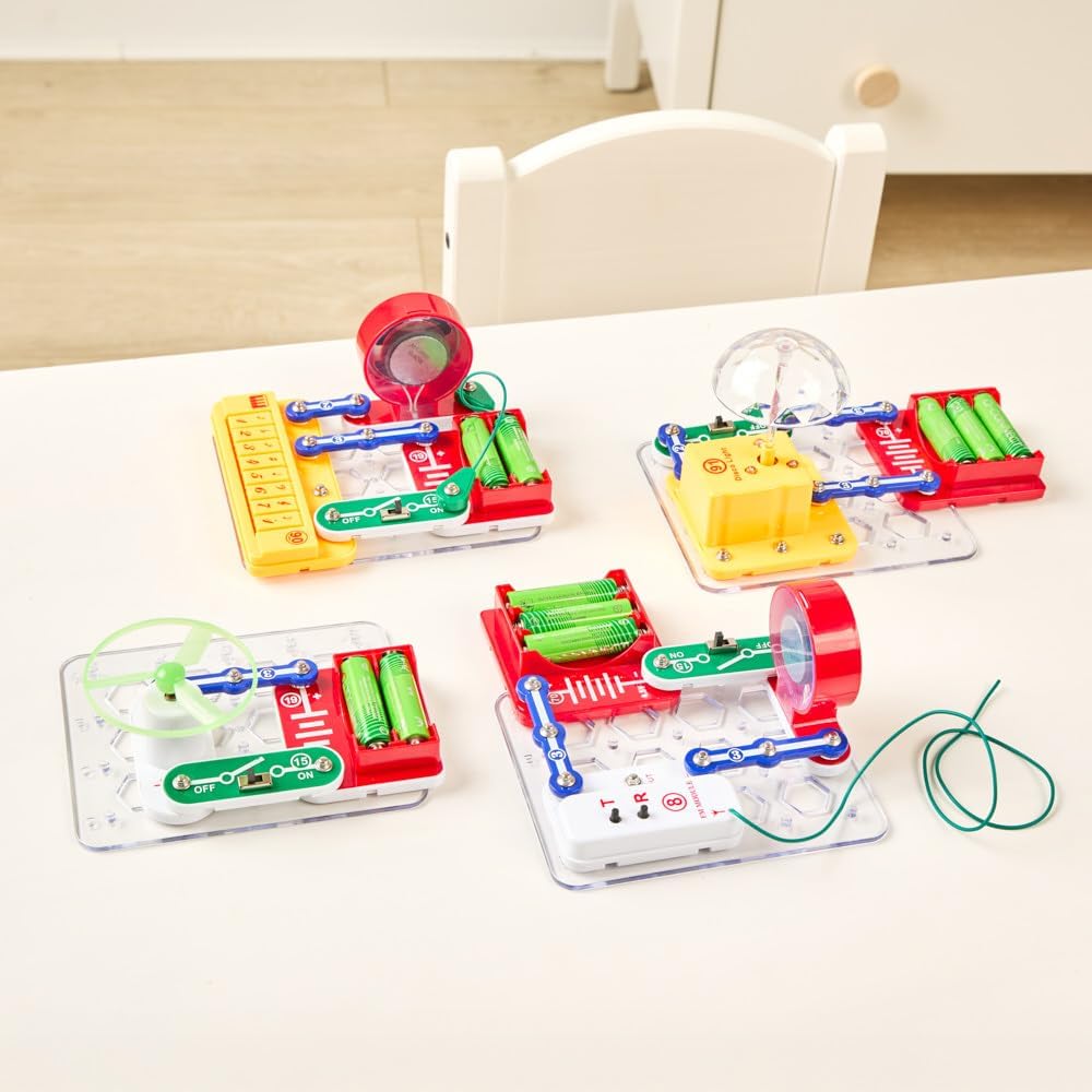 Fidtoy Buildable Electric Piano Circuit Kit for Kids, STEAM Electronic Music Keyboard Assembly Toy, Sound Exploration and Creative Circuit Building Kit Age 8+
