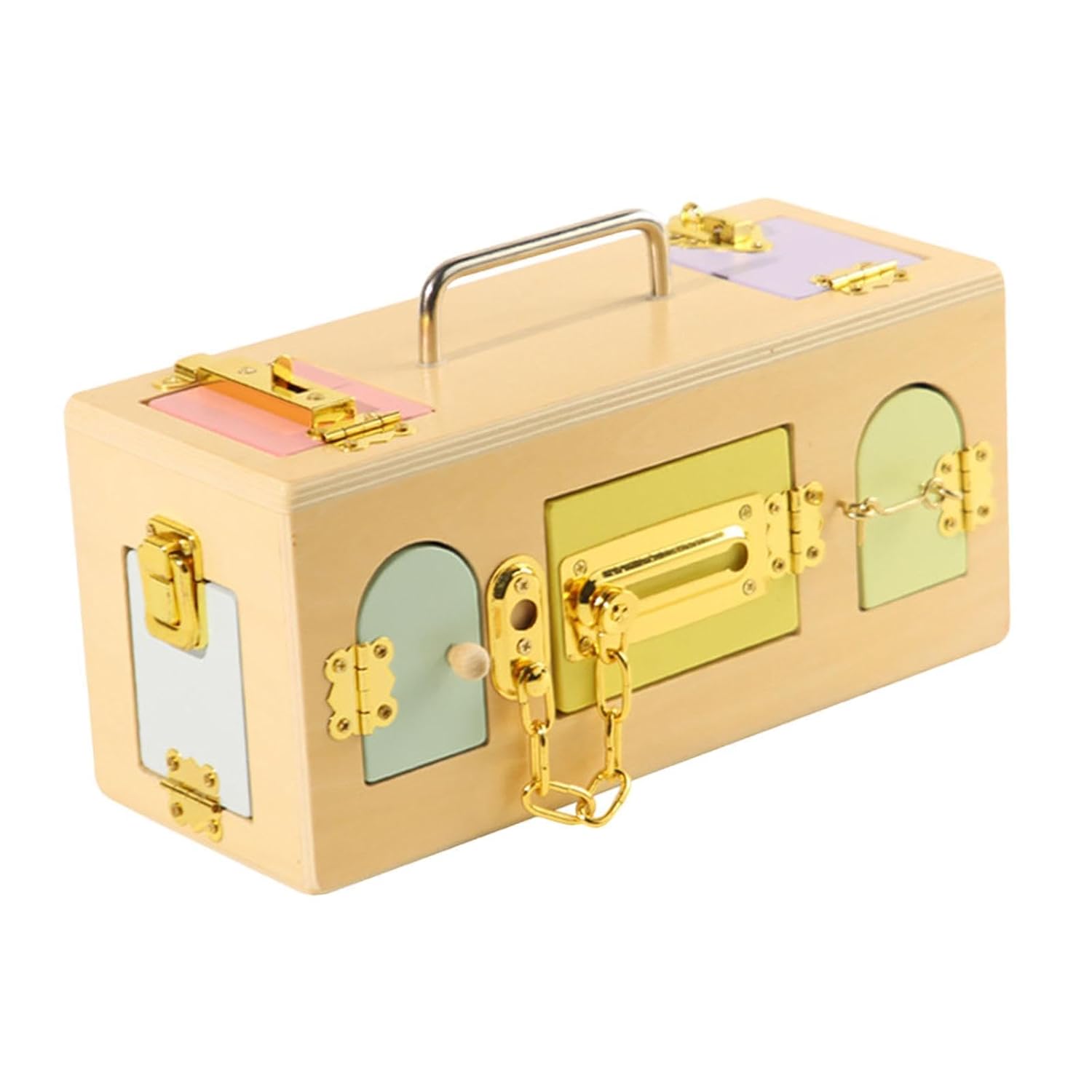 TREDYNEST Montessori Lock Box Toy Sensory Toy Interactive Activity Board for Kids Baby | Educational Toys | STEM Toys | Learning Toys