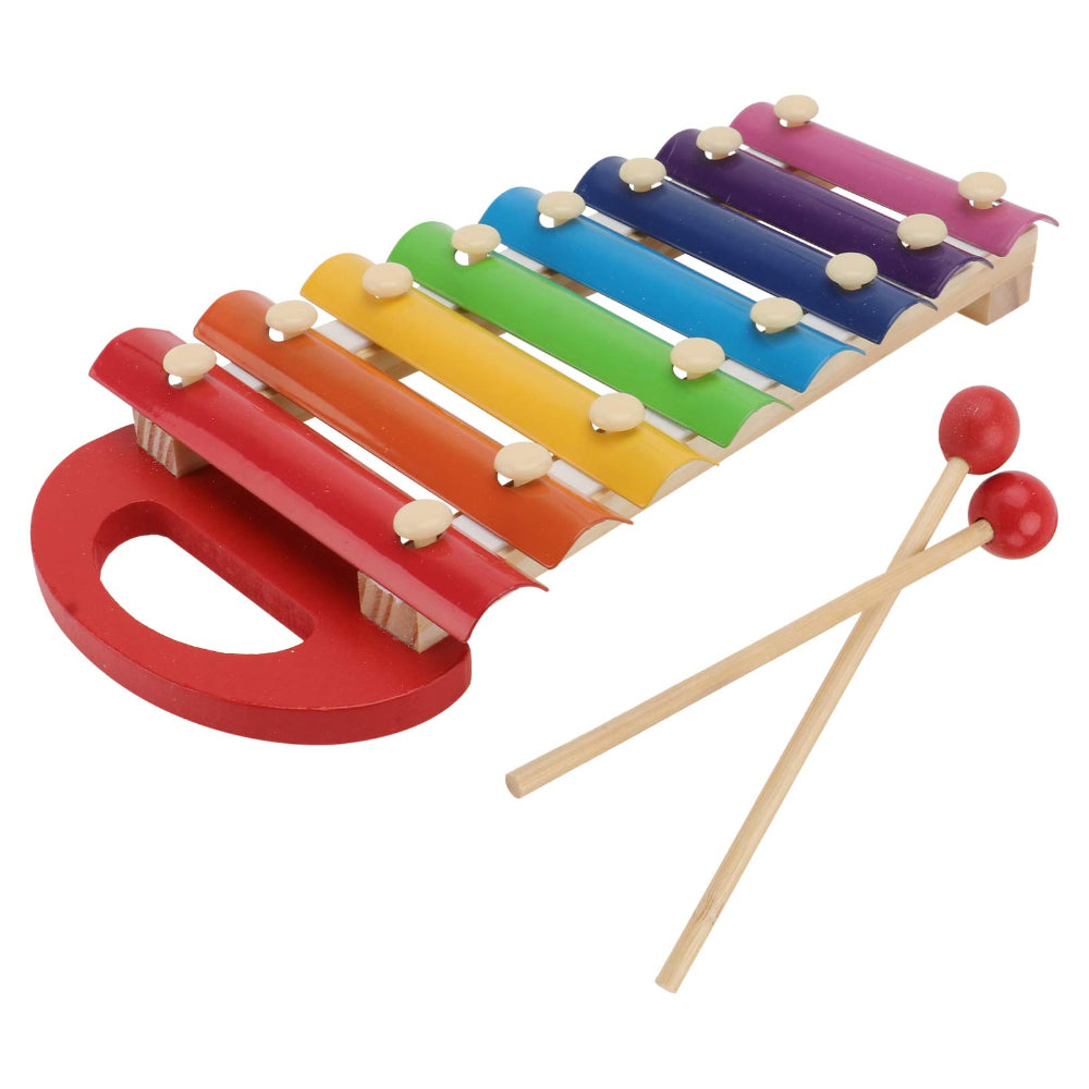8 Tone Colorful Wooden Hand Knock Xylophone