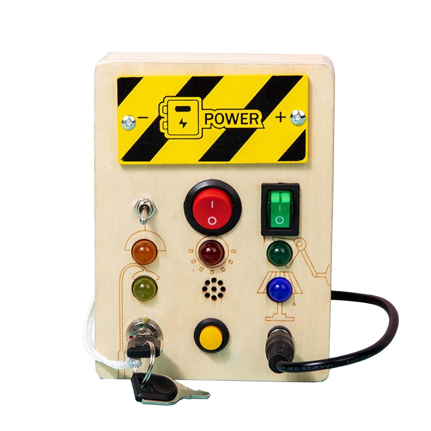 Montessori LED Busy Board Teaching Aids for Boys Girls Kids 1 2 3 4 Year Old