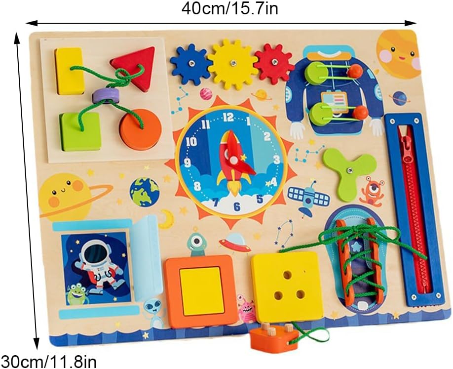 Kurulu Kitap Oyuncak Yürümeye Başlayan Çocuk Gelişimi Öğrenme Eğlenceli Sonsuz Eğlenceli Ahşap Ahşap Duyusal Tahta Oyuncak Bebek Meşgul Tahtası