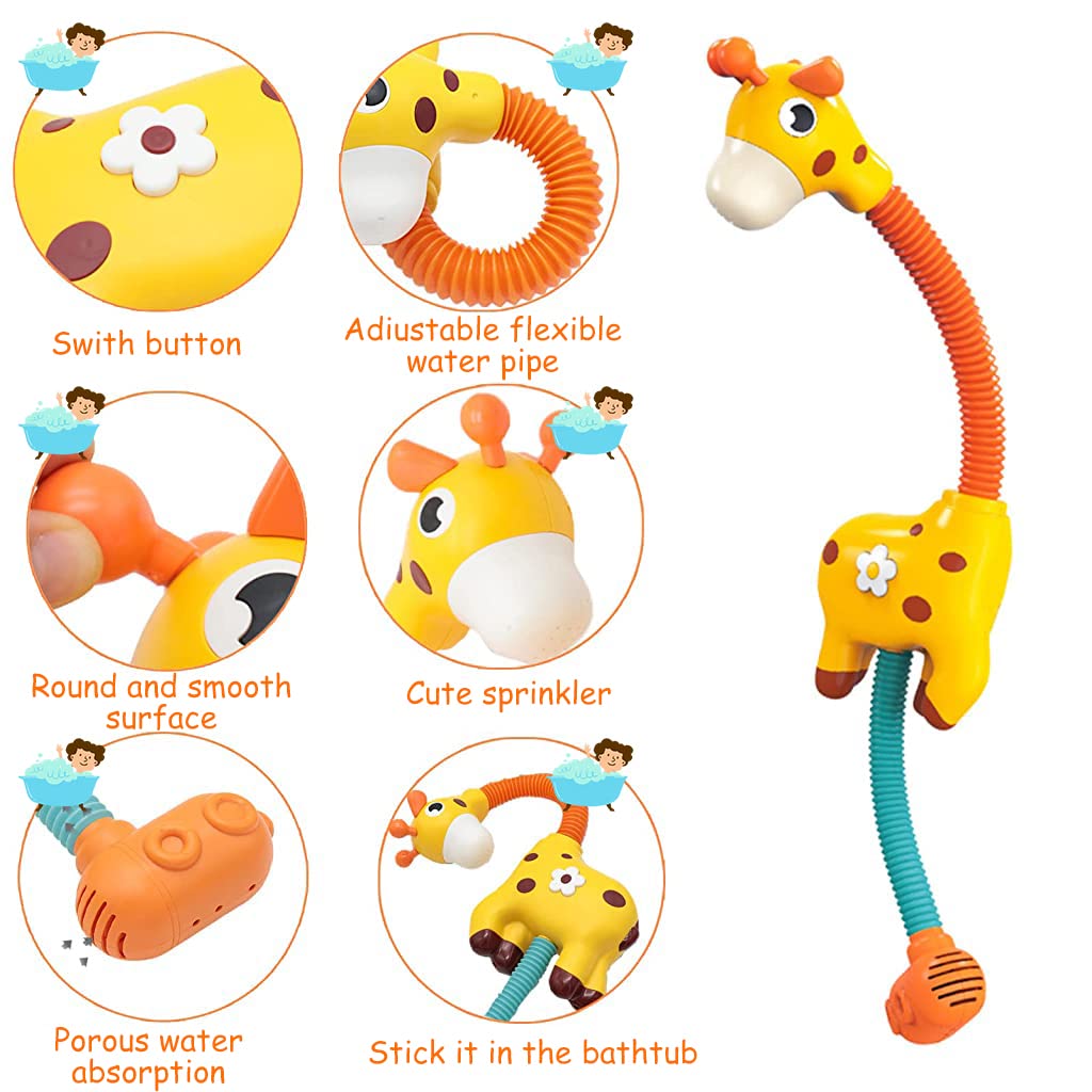 Little Bado Giraffe Water Jet Sprinkler – Interactive Bath Toy for Toddlers