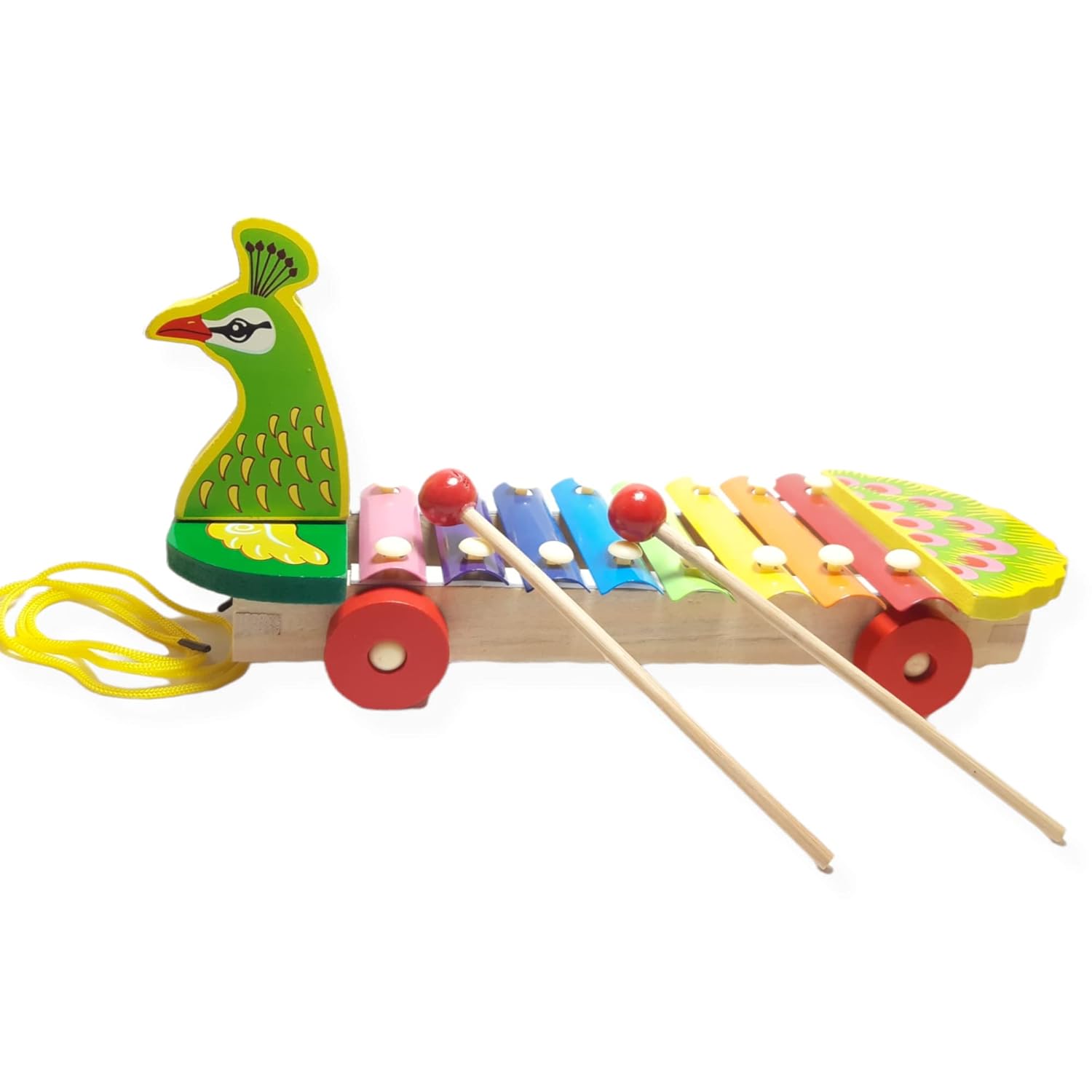 Fidtoy Peacock Shaped Xylophone Toy – Musical Toy for Kids 3+