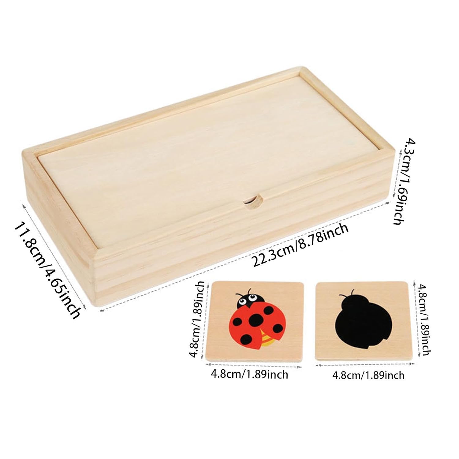 Lyla Jeu de société en bois L'Ombre Puzzle Jeu pour Garçons Filles de 3 4 5 Ans Tout-petits