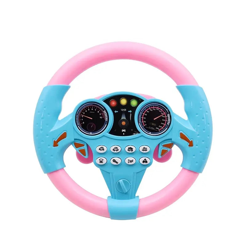 Fidtoy Interactive Steering Wheel Toy for Kids – Musical Car Driving Toy with Lights and Sounds