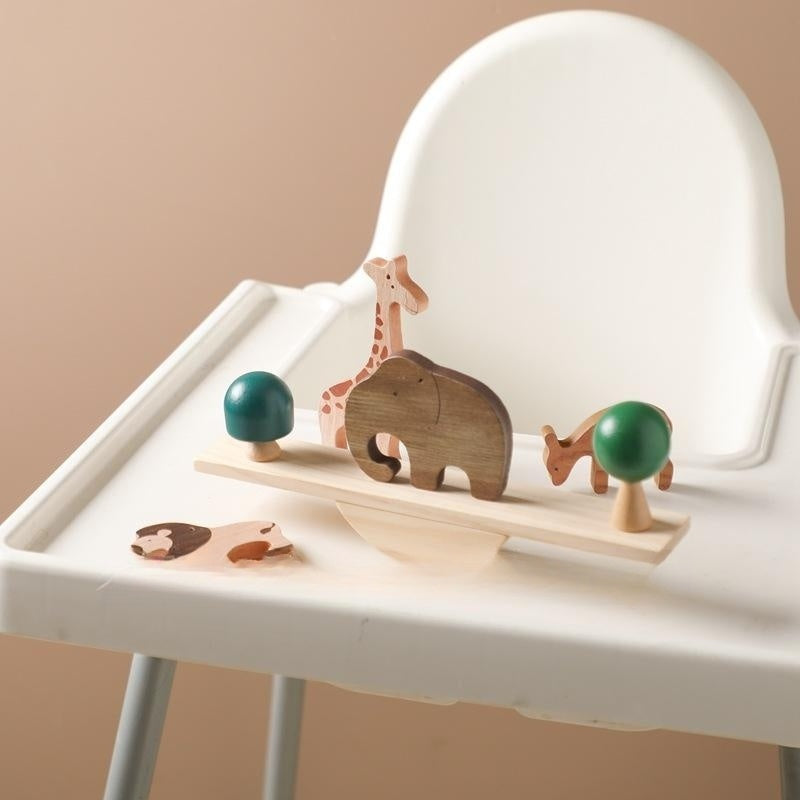 Wooden Forest Animal Balance Seesaw