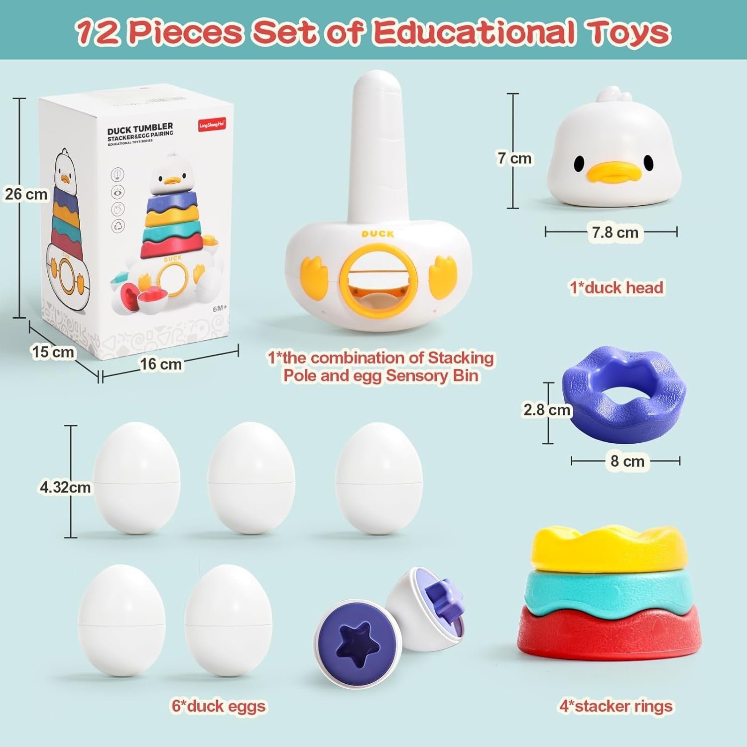 2in1 Duck Tumbler Stacker and Egg Pairing - 911