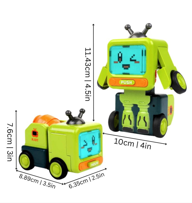 Transformable Montessori Car Toys (4 Pcs)