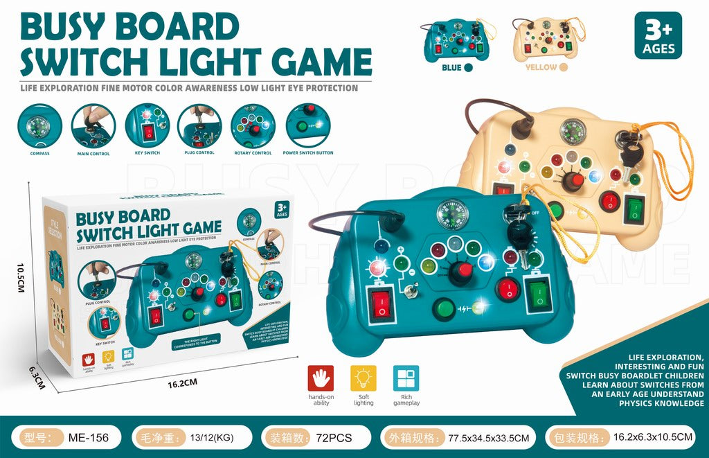 Sensory Activity Busy Learning Board Switch Light Game - 156