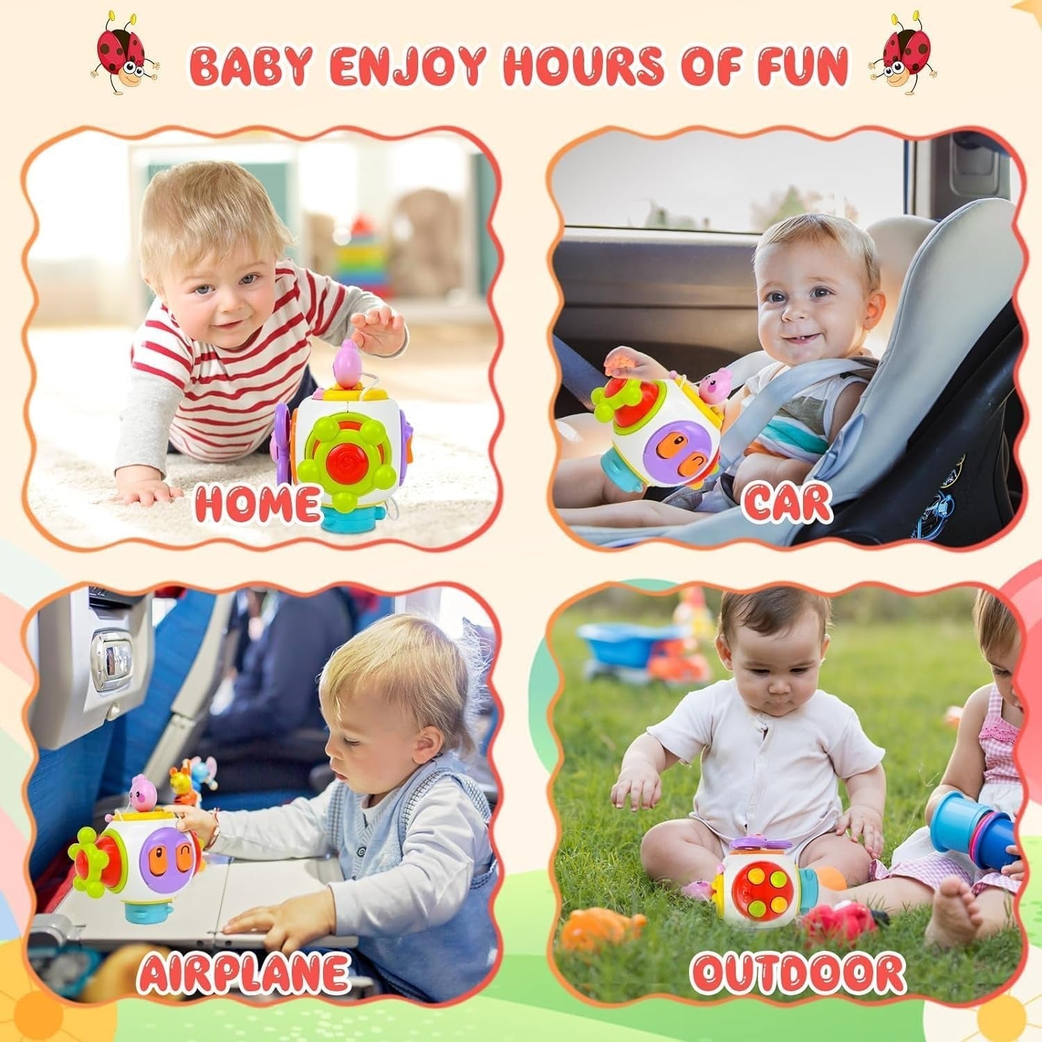 6in1 Busy Catch Ball Activity Cube - 022