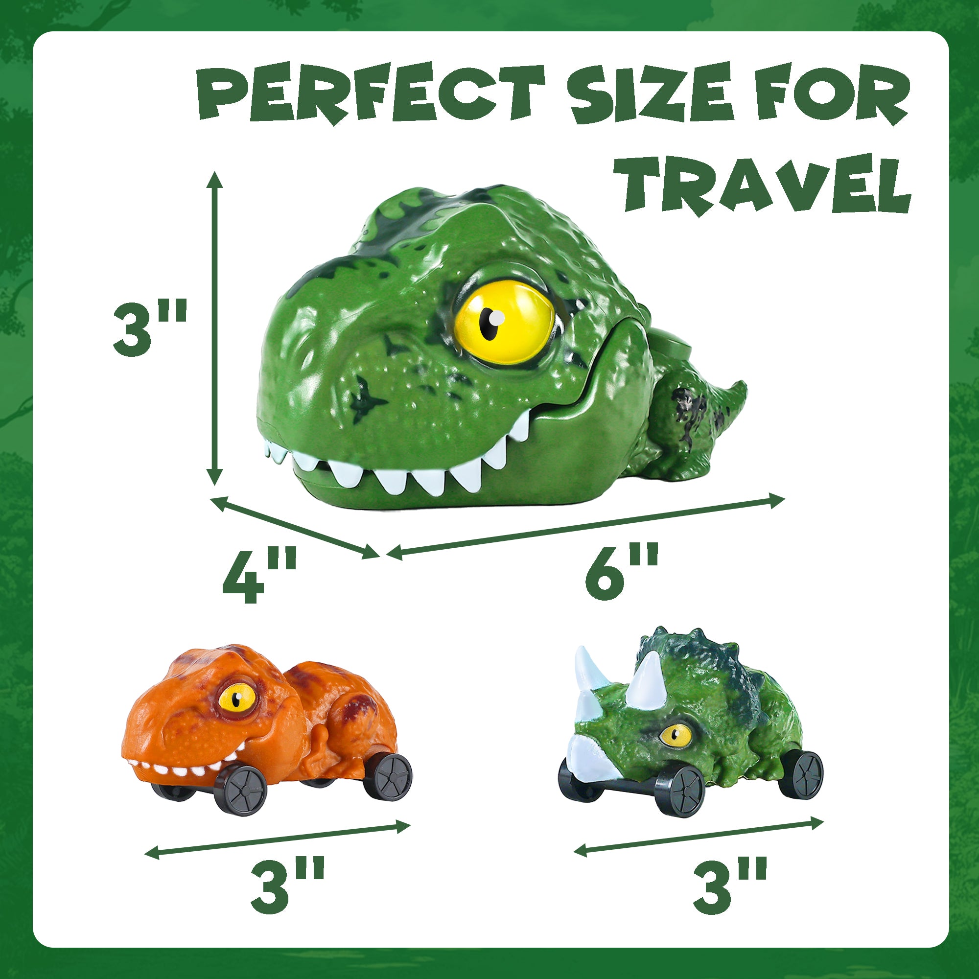 Kids Dinosaur Cars Launcher Toys Set