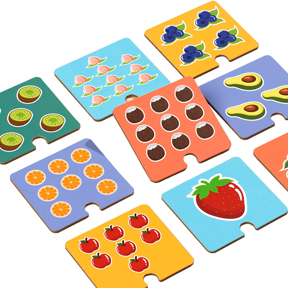 Wooden Fruit Clip Bead Calculation Number Counting - 073