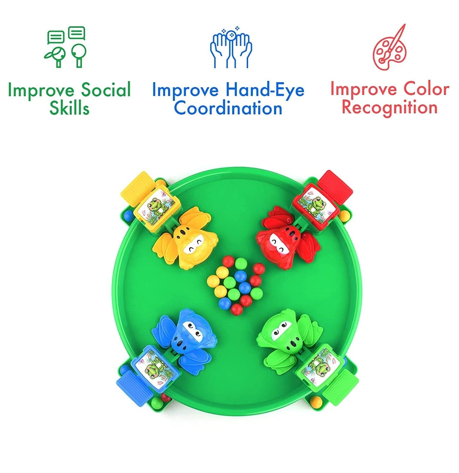 Hungry Frog Catch Beads Active Family Game - 111