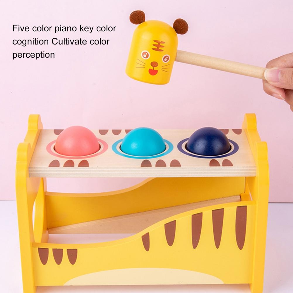 Wooden Tiger Pound Hammering Table with Xylophone - 930