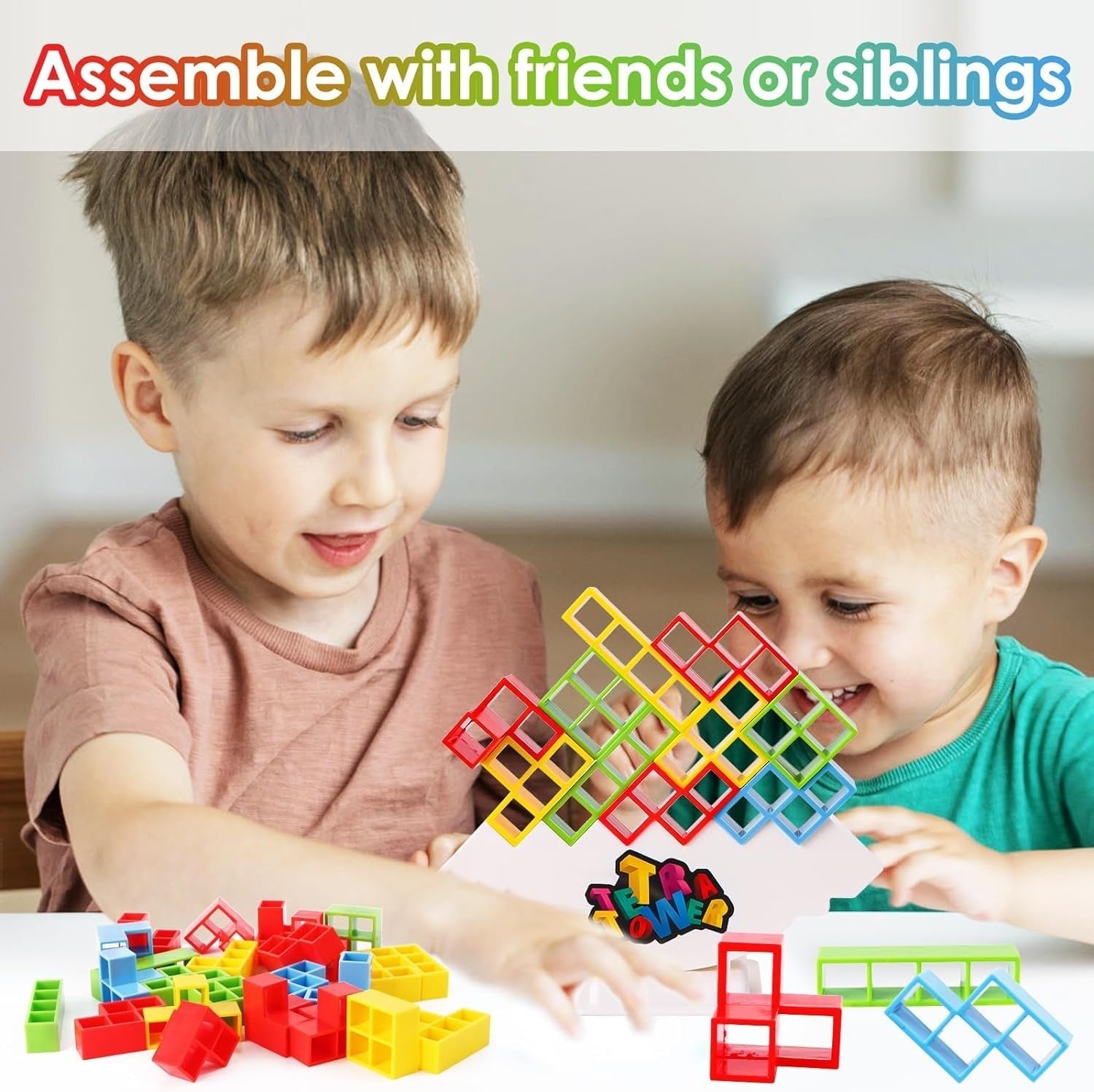 Tower balance game - Tetra Tower Stacking Fun Balance Game - 008