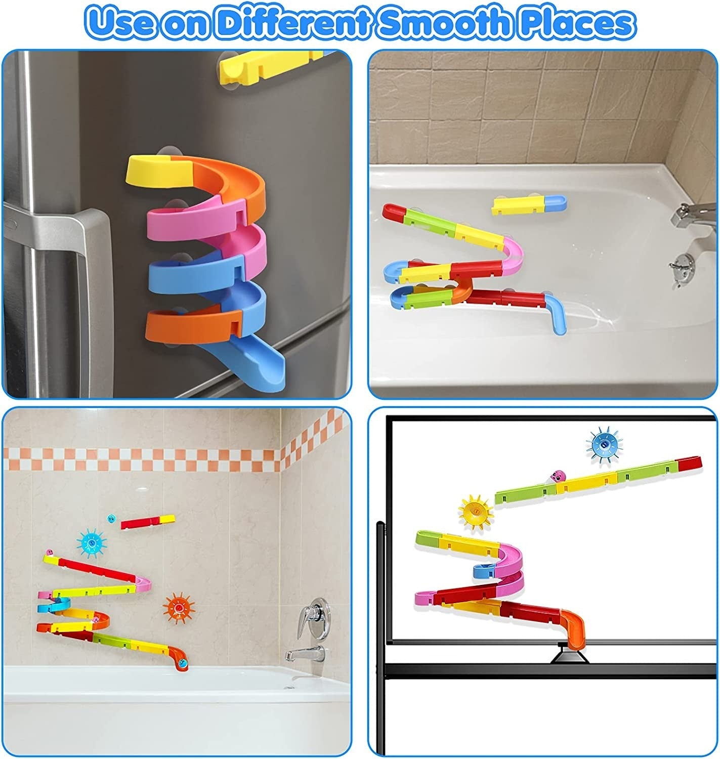 Bath Time Ball Track Water Play - 24 pieces