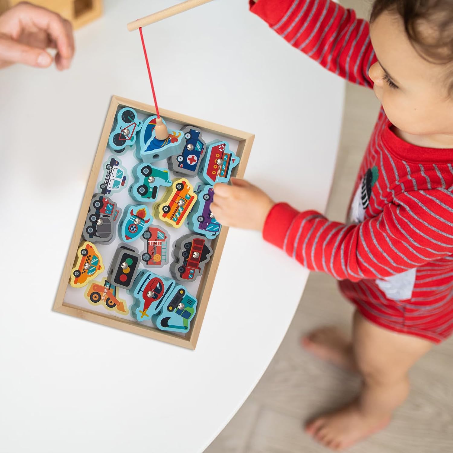 Wooden Fishing Toys,Magnetic Fishing Games with Vivid Design and Kid-Friendly - Fishing Game for Toddlers, Magnetic Fishing Toys, Gift for Kids