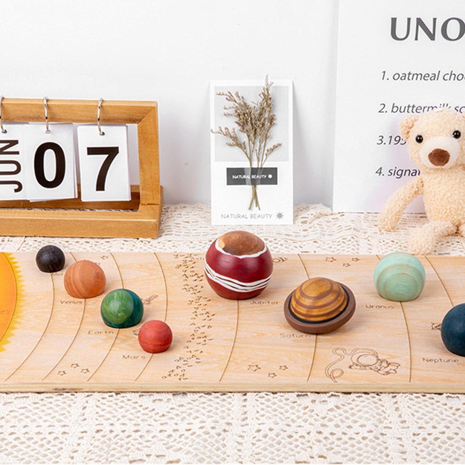 Solar System Puzzle - Outer Space Match Toys,Puzzle Fun Educational Toy Families Raising Recognition Promotes Hand-eye Coordination Ability