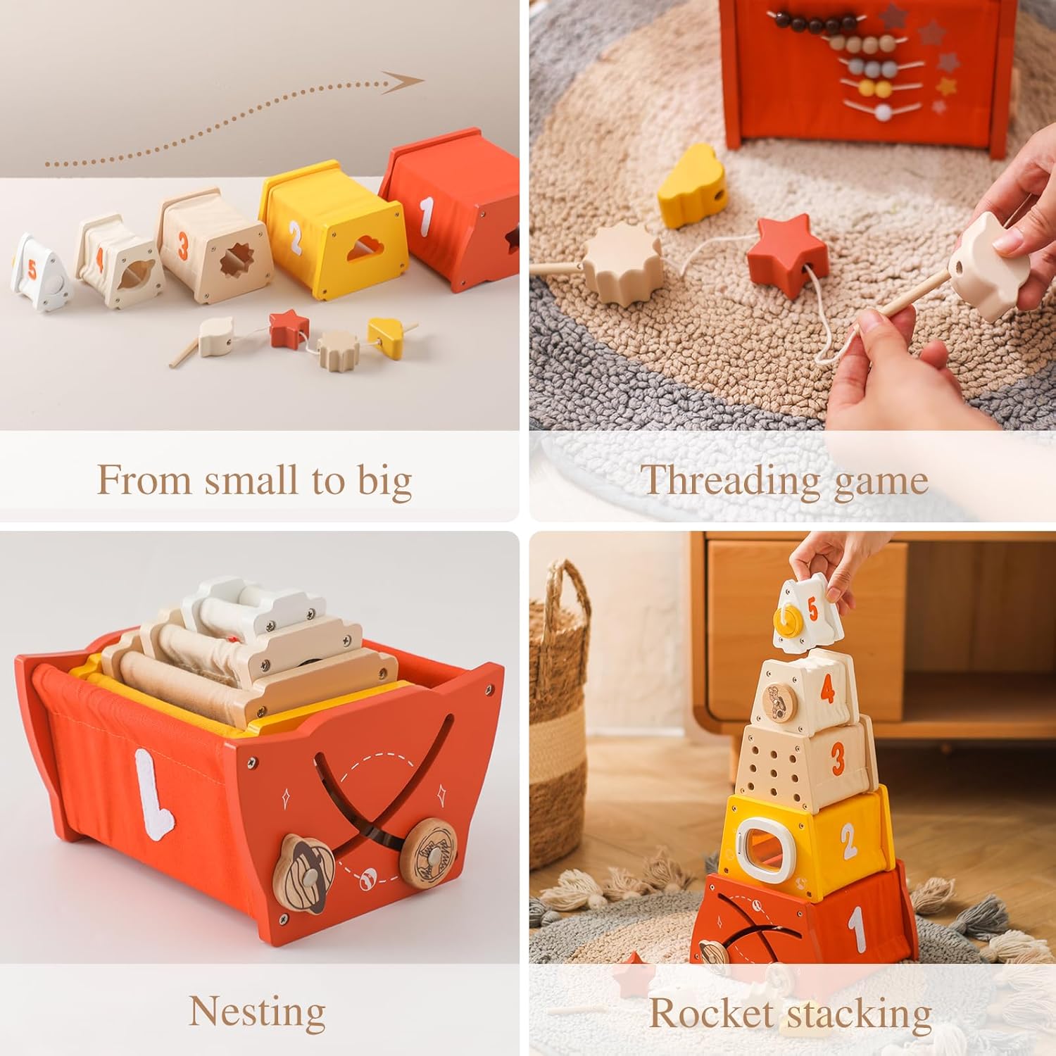 OESSUF Stacking Toy, Nesting Box Montessori Toys