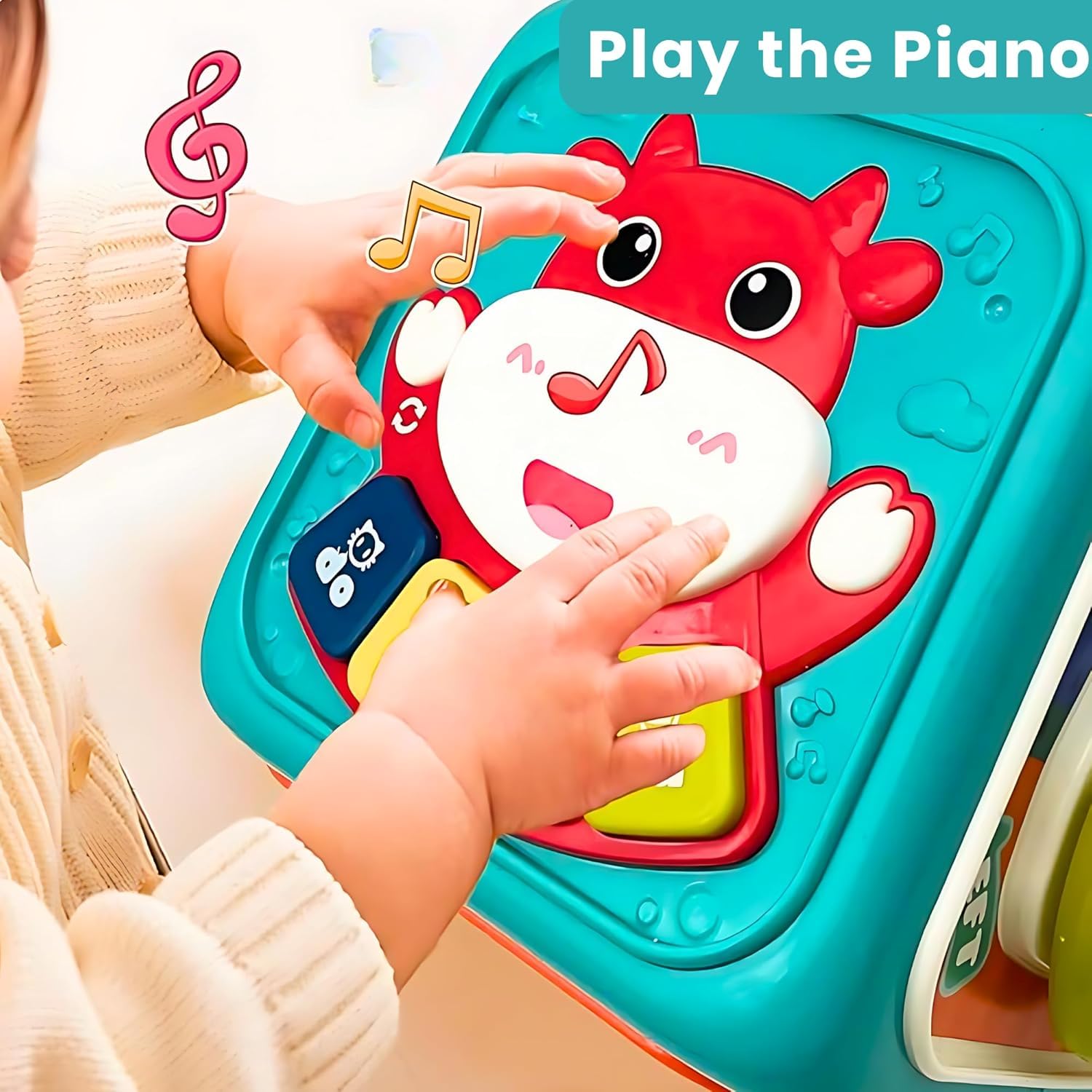 Fidtoy Multifunctional Activity Cube Toy for Toddlers 18M+
