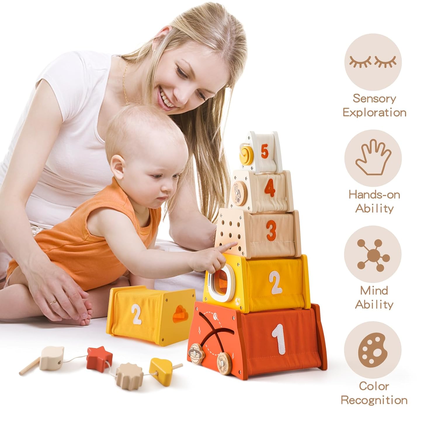 OESSUF Stacking Toy, Nesting Box Montessori Toys