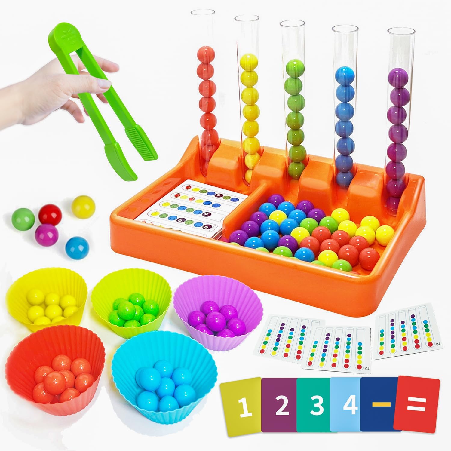 Juego de cuentas de emparejamiento con clasificación de colores - 235