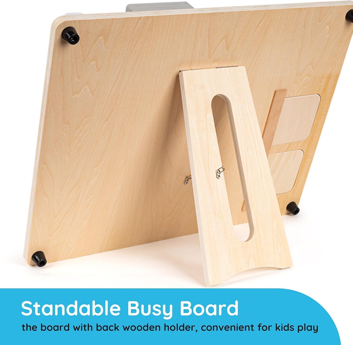 Fidtoy 20-in-1 Montessori Wooden Busy Board for Toddlers