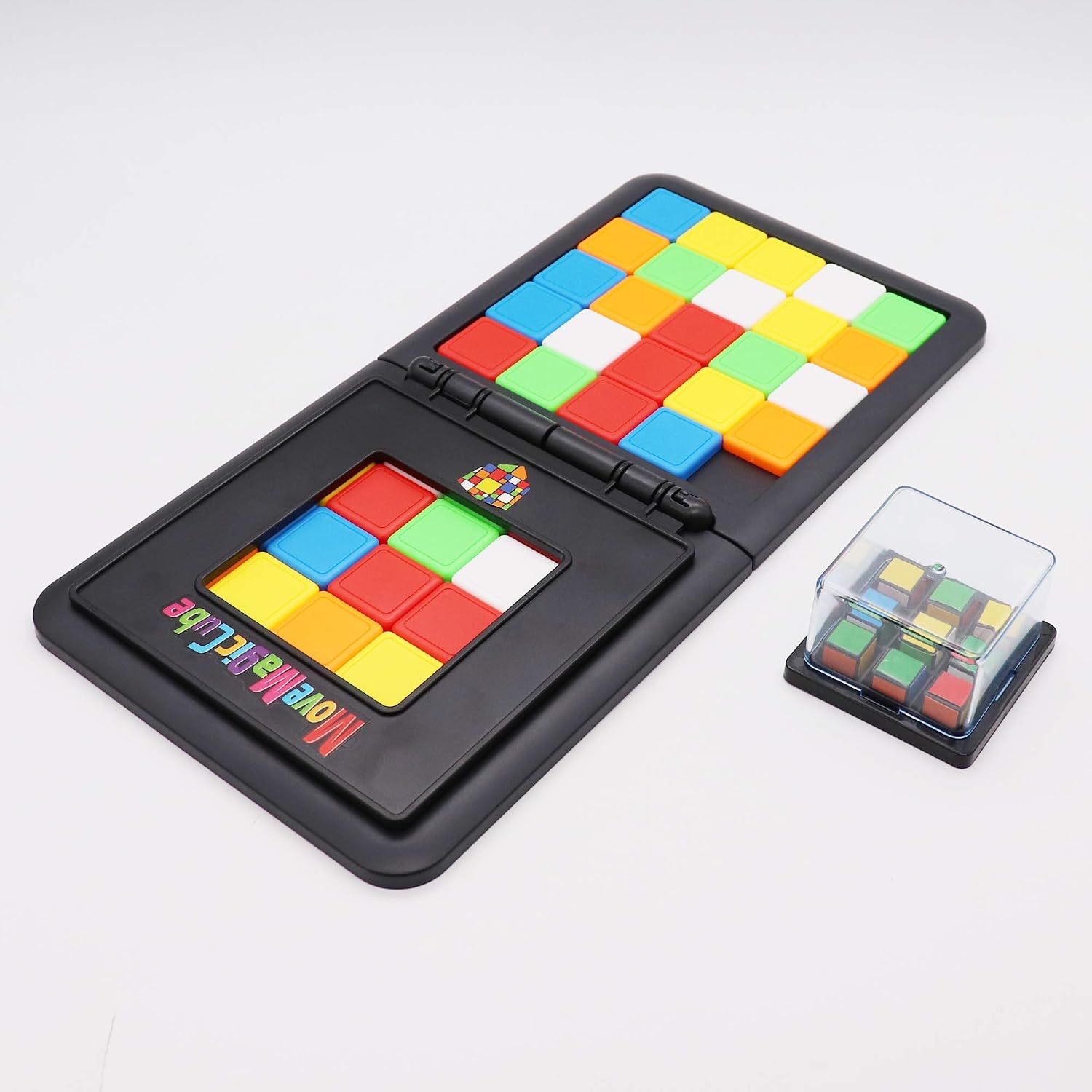 Fidtoy Multiplayer Magic Square Block Puzzle Game for Kids 5+ Portable Two Player Pattern Matching Board