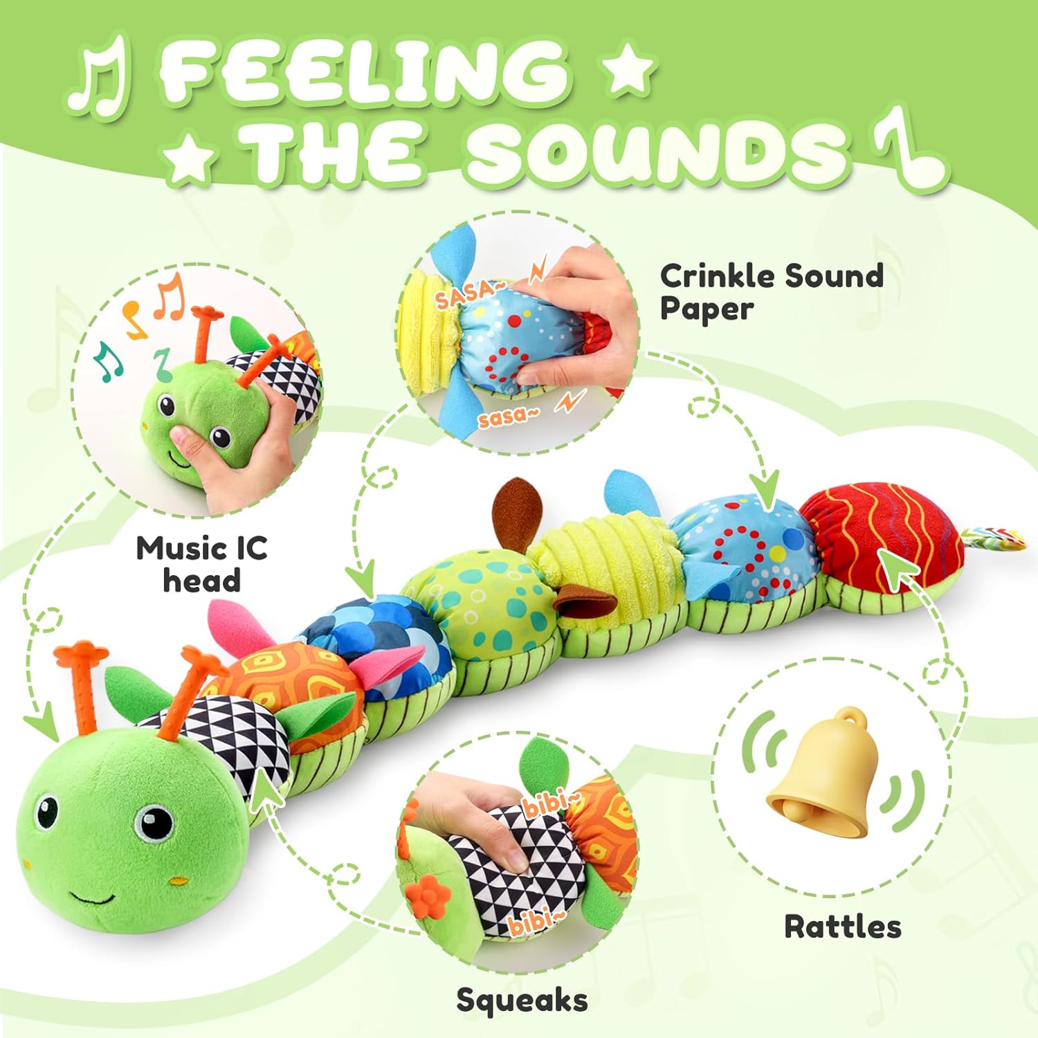 Sonajero de Peluche Musical para Bebé