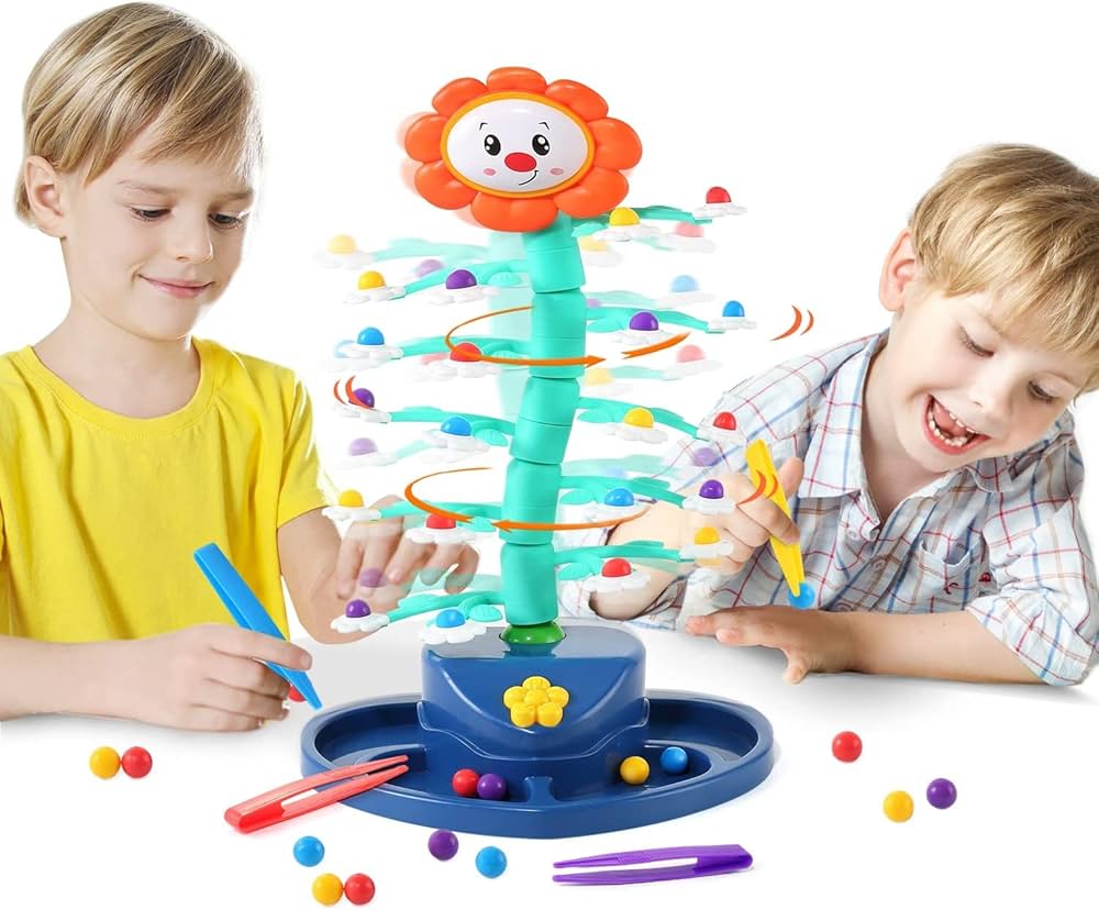 Fidtoy Shaking Sunflower Interactive Learning Toy – Balancing Bead Game for Kids