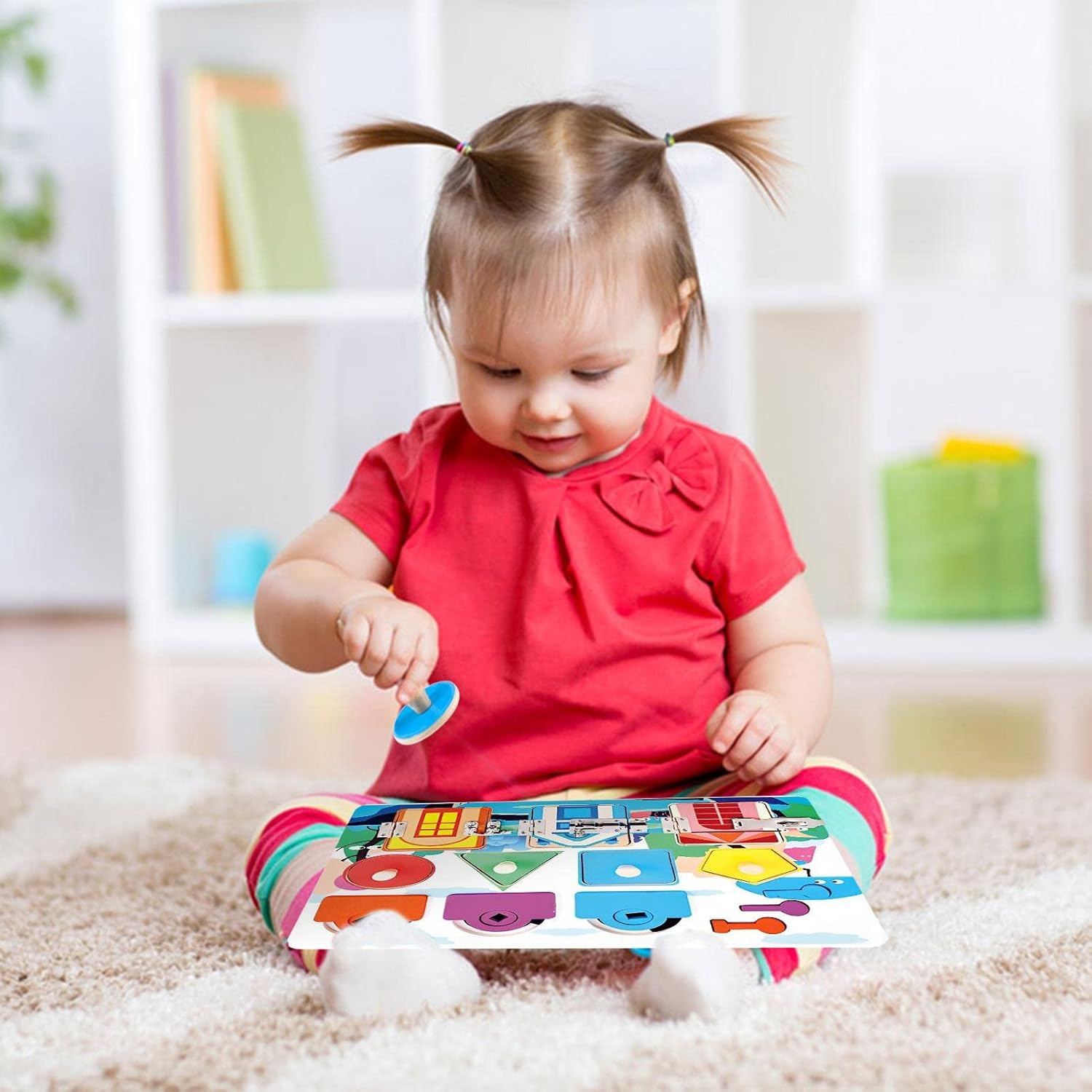 TOSIER Cierres Actividades Madera | Cierres Actividades Madera - Tableros ocupados, Tablero sensorial para niños pequeños, Tablero sensorial Montessori, Tablero