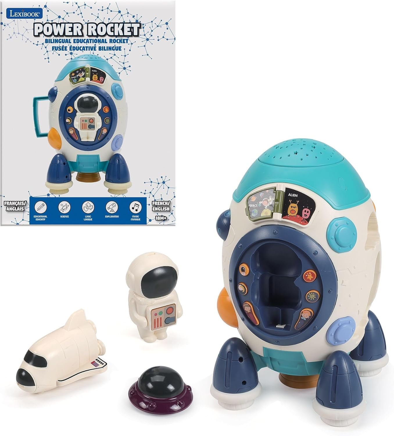 Fidtoy Musical Rocket Space Learning Toy