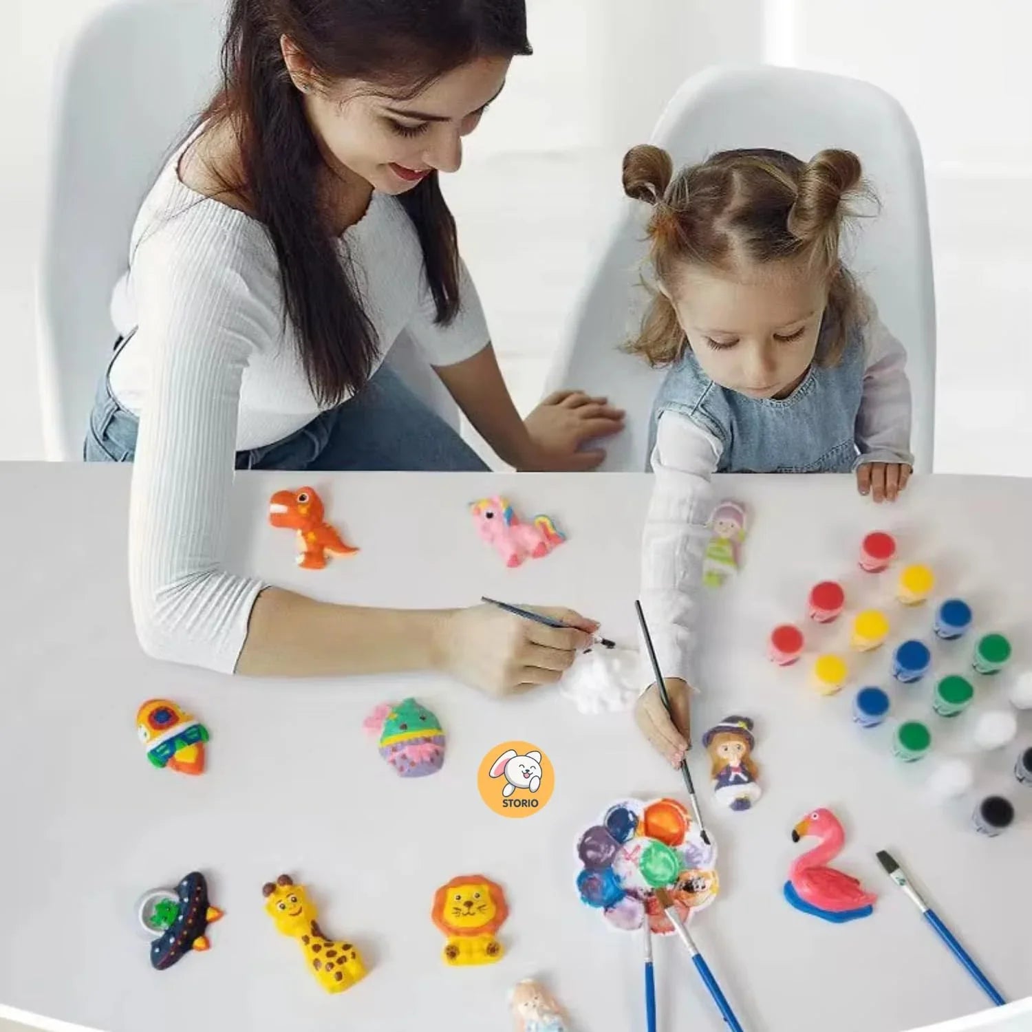 Fidtoy Mould and Paint Garden Toy Craft Kit for Kids