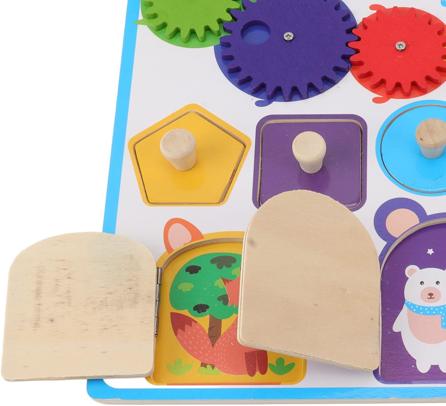 Janzoom Tablero Sensorial, Reloj Despertador Tablero de Actividades Sensoriales para el Hogar, gco6szb4th