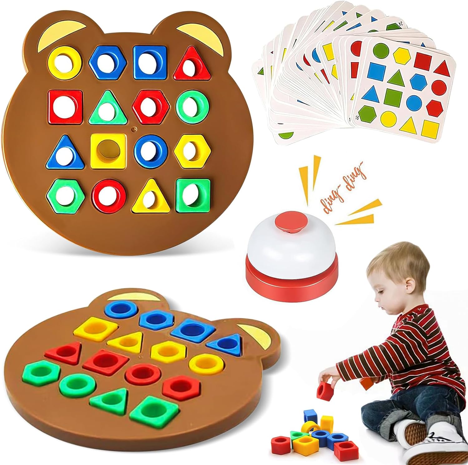 Geometric Shapes and Colors Matching Game