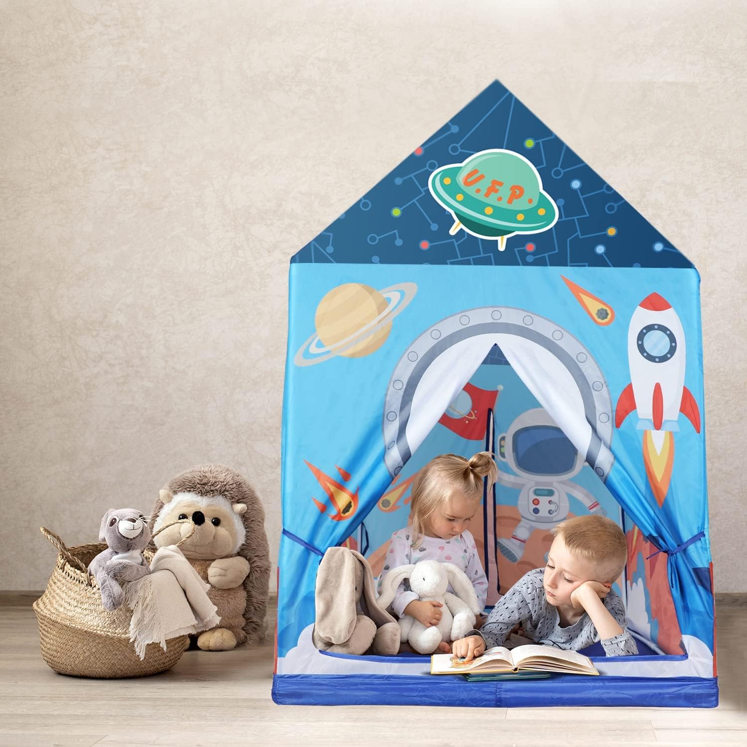 Fidtoy Space Play Tent for Kids Indoor Playhouse Hideaway