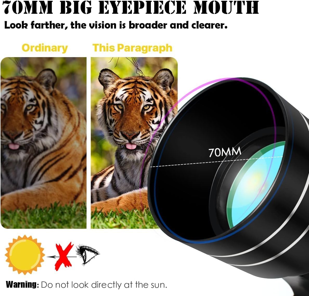 Fidtoy 70mm Refracting Astronomical Telescope for Beginners
