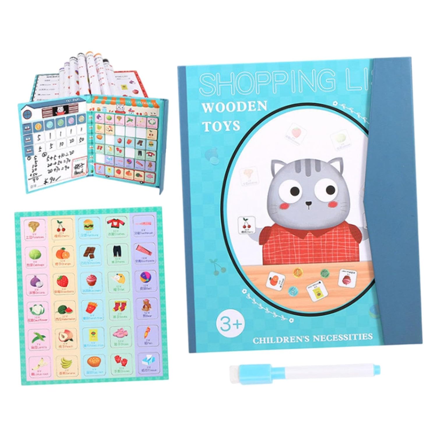 ATORSE Toddler Educational Toys Pen Control Practice Toy for Kids Ages 3+ Gift Style H