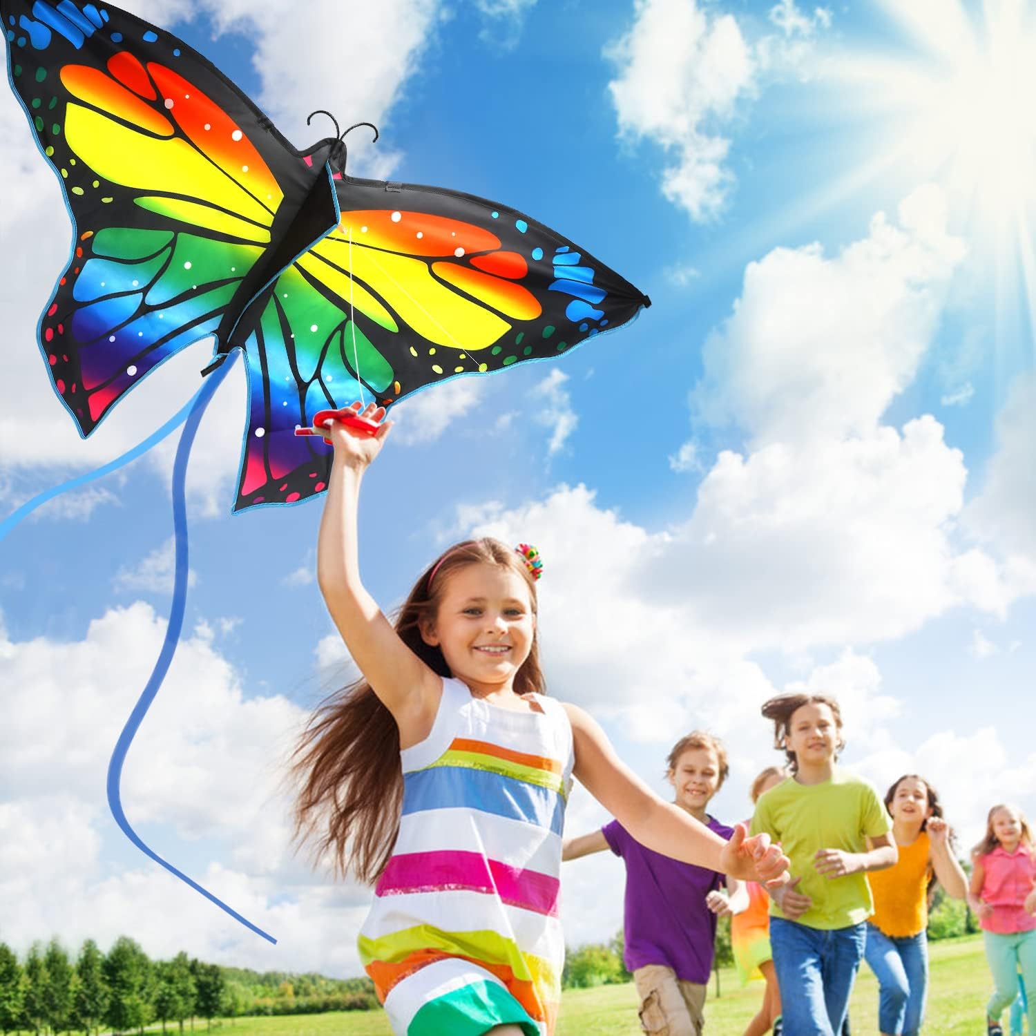 Cometa de Mariposa Fidtoy para Niños y Adultos Fácil de Volar