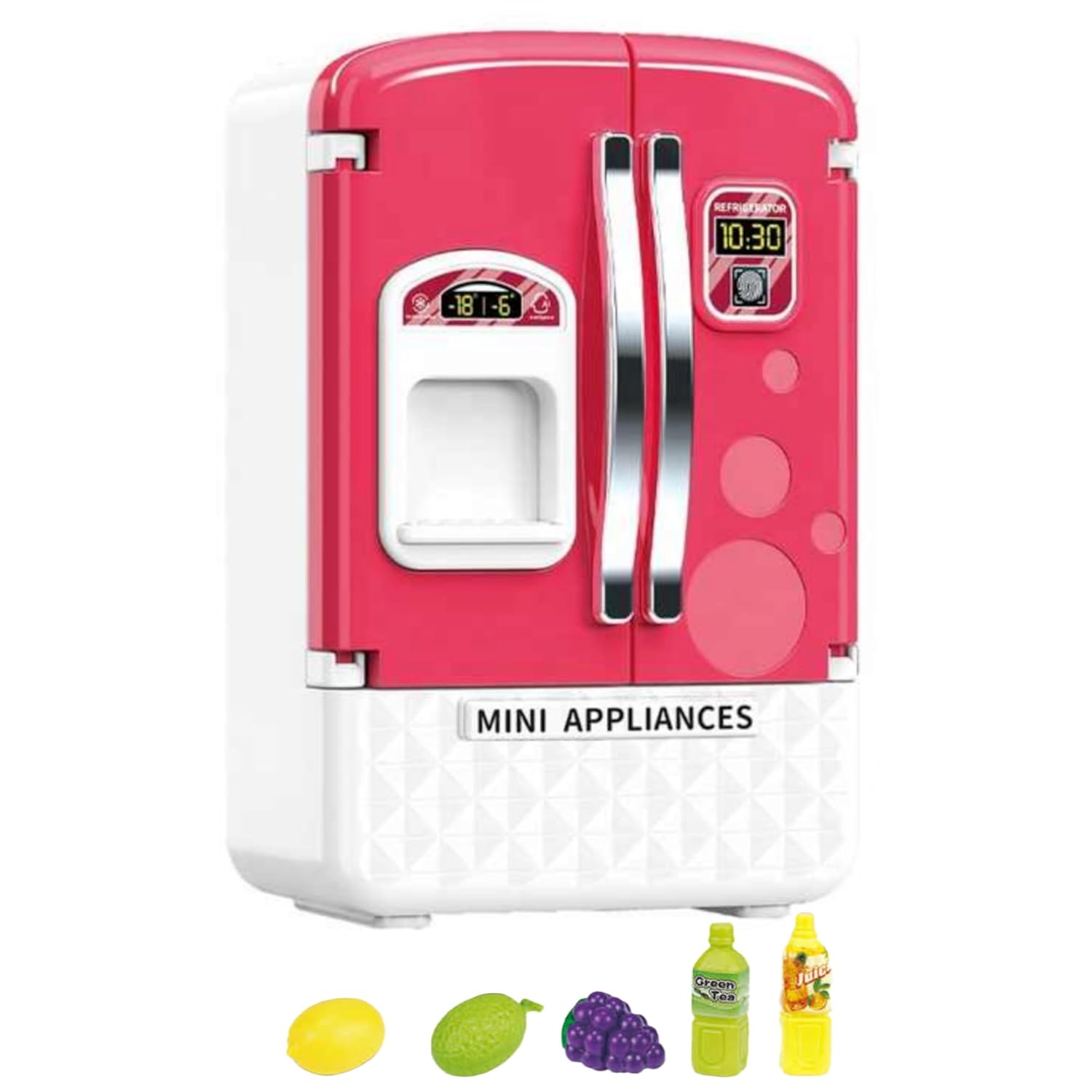 Fidtoy Mini Refrigerator Playset – Light and Music Pretend Kitchen Toy for Kids 3+