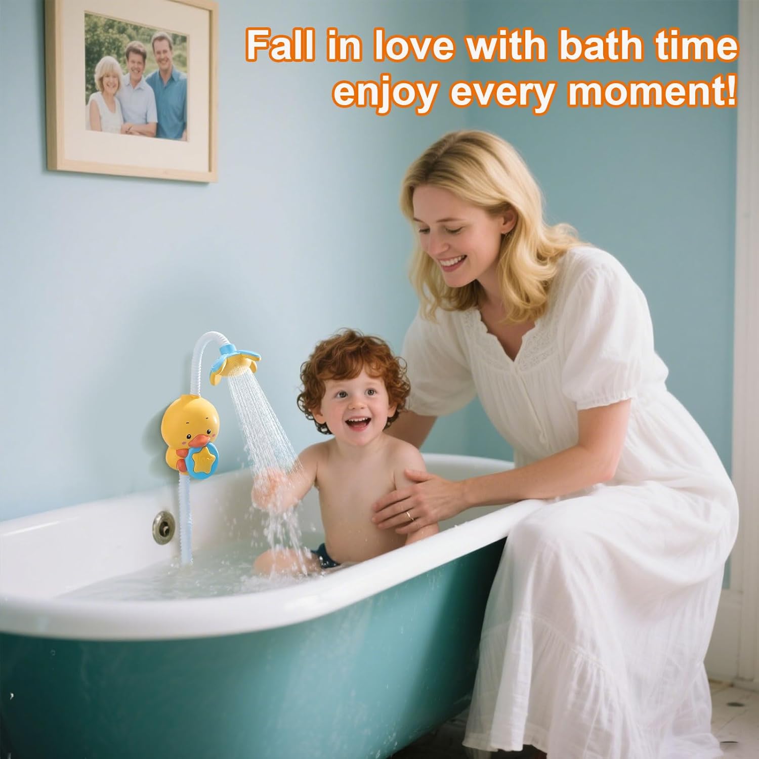 Fidtoy Little Bado / Poussin Water Jet Sprinkler – Interactive Bath Toy for Toddlers